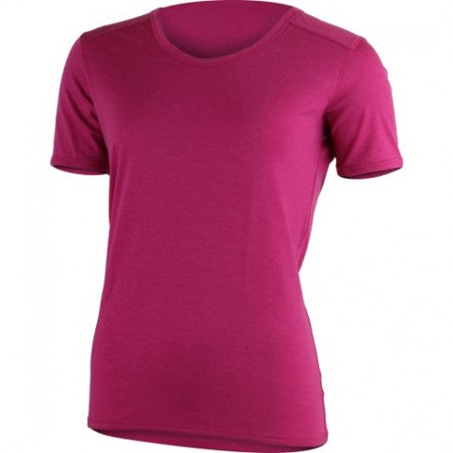 LASTING Linda merino dámské tričko krátký rukáv 4545 (růžová) (gramáž 160g/m2, vlákno 18mikronů)