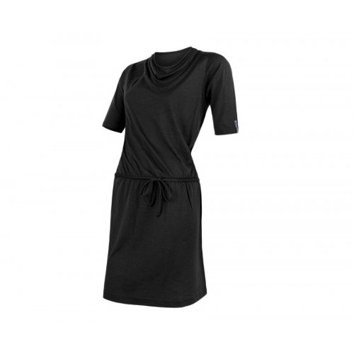 SENSOR Merino Active dámské šaty (černá)